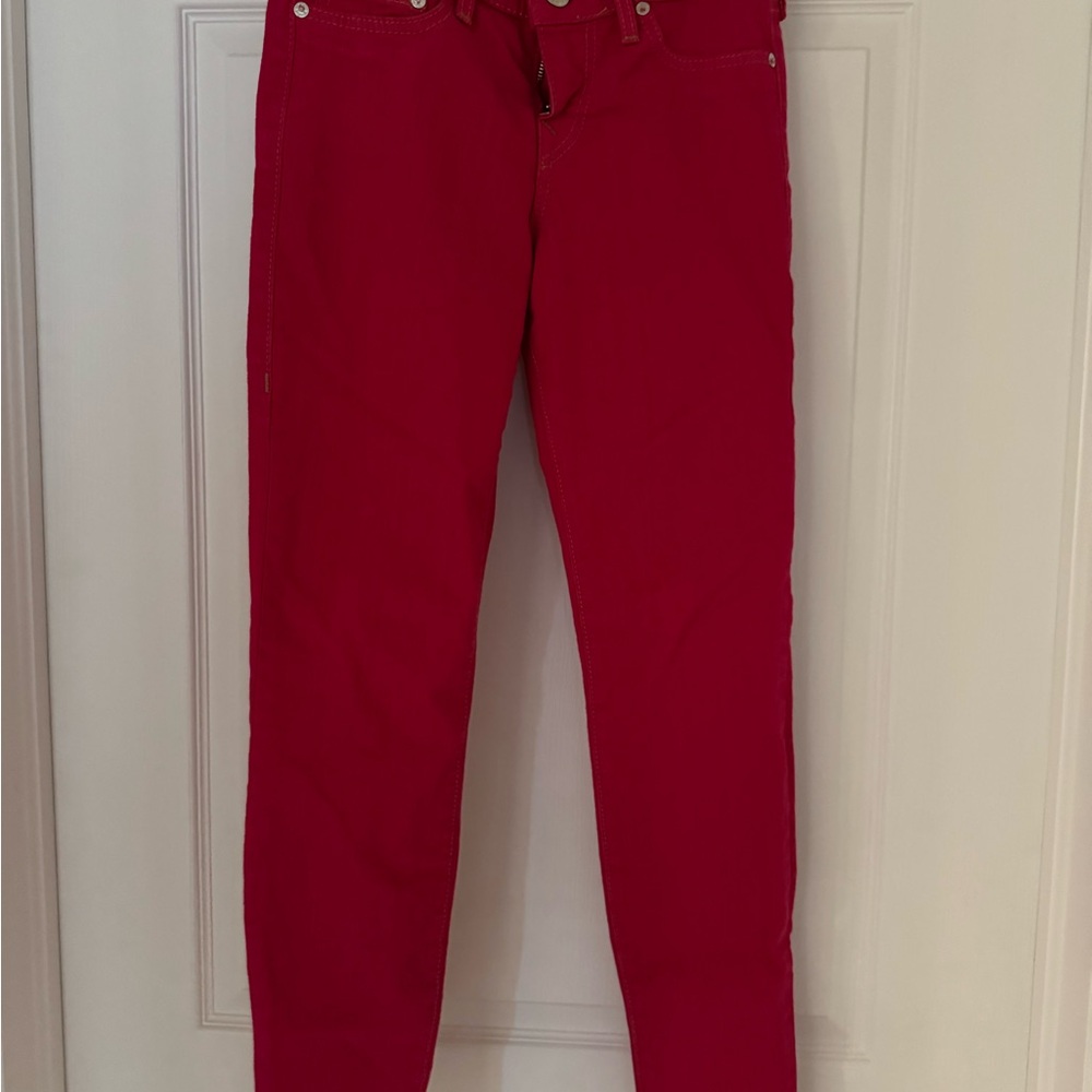 True Religion Women's Hot Pink Skinny Jeans
